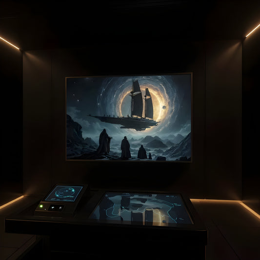 OBSIDIAN STARSHIP AT THE EVENT HORIZON